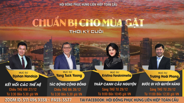 Chương Trình Bồi Linh “Chuẩn Bị Cho Mùa Gặt Thời Kỳ Cuối”